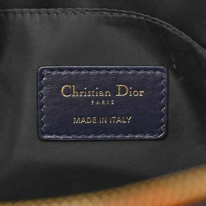Christian Dior Embroidered Toile De Jouy 30 Montaigne Cosmetic Pouch Blue 6 of 7