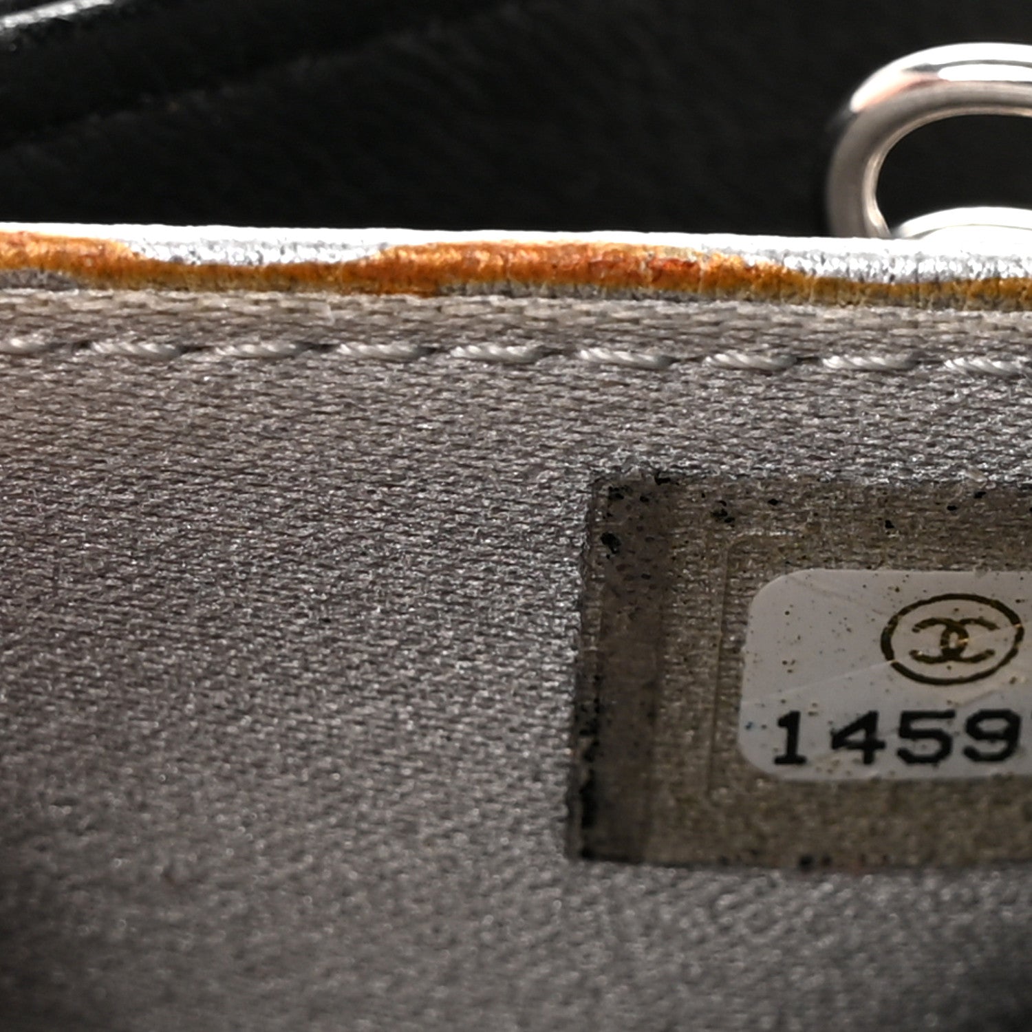 Chanel Lambskin Camellia Embossed 6 Key Holder Black 1787477