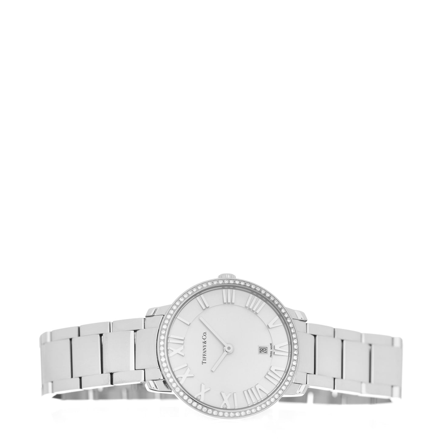 Stainless Steel Diamond Bezel 31mm Atlas 2-Hand Quartz Watch