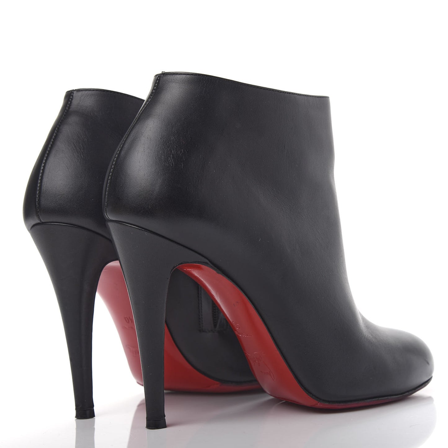 Calfskin Belle 100 Ankle Boots 40 Black