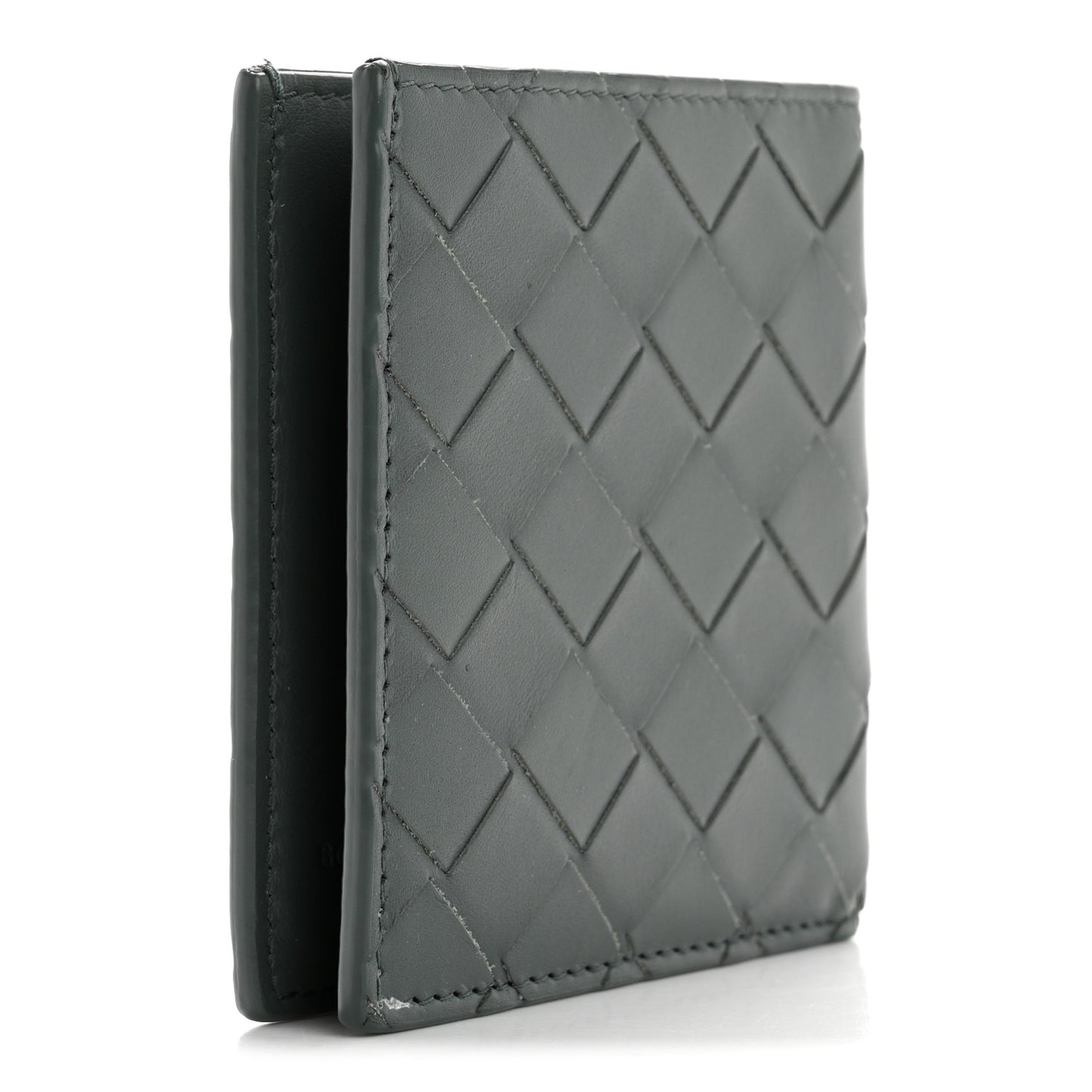 Nappa Intrecciato Medium Bi-Fold Wallet Ardoise