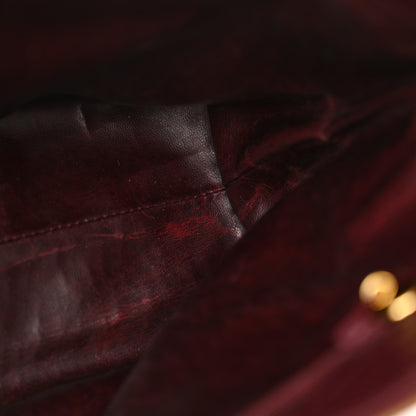 Chanel Caviar Flap Shoulder Bag Burgundy 14 of 22