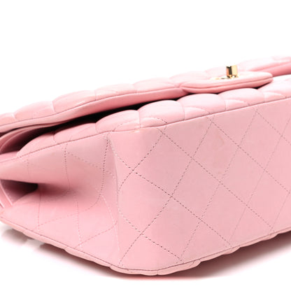 Chanel Lambskin Quilted Jumbo Double Flap Light Pink 9 of 10