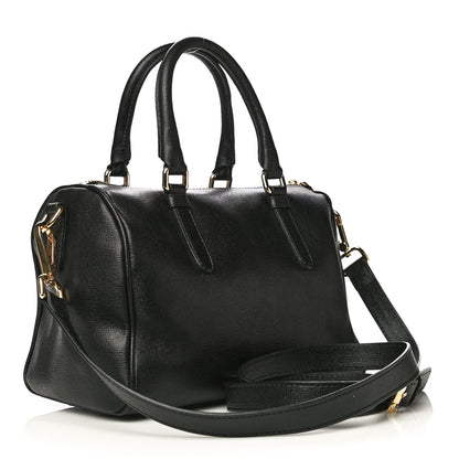 Versace Saffiano Calfskin Palazzo Duffle Bag Black 4 of 19
