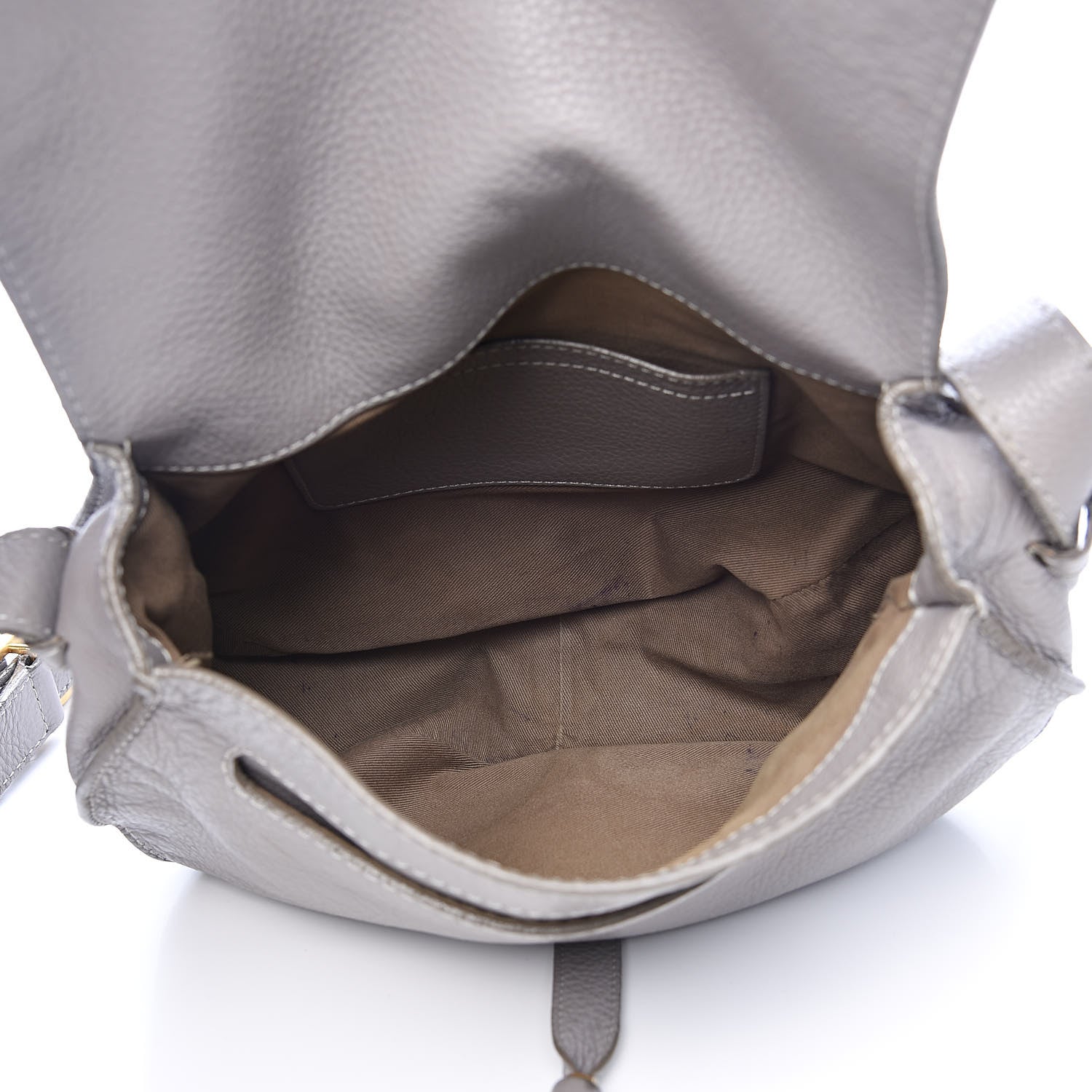 Chloe Calfskin Medium Marcie Round Crossbody Bag Cashmere Grey 5 of 23