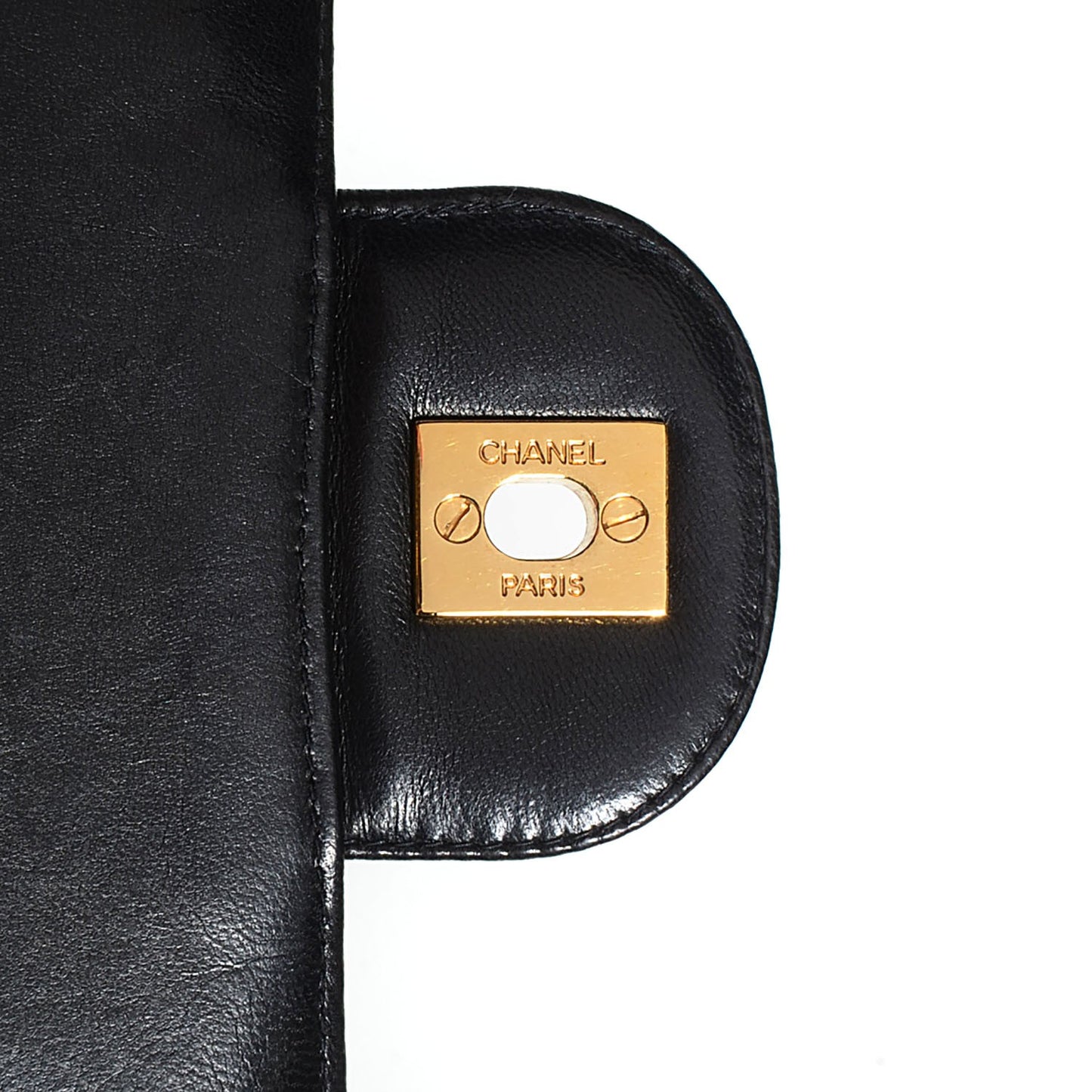 Lambskin Jumbo Flap Black