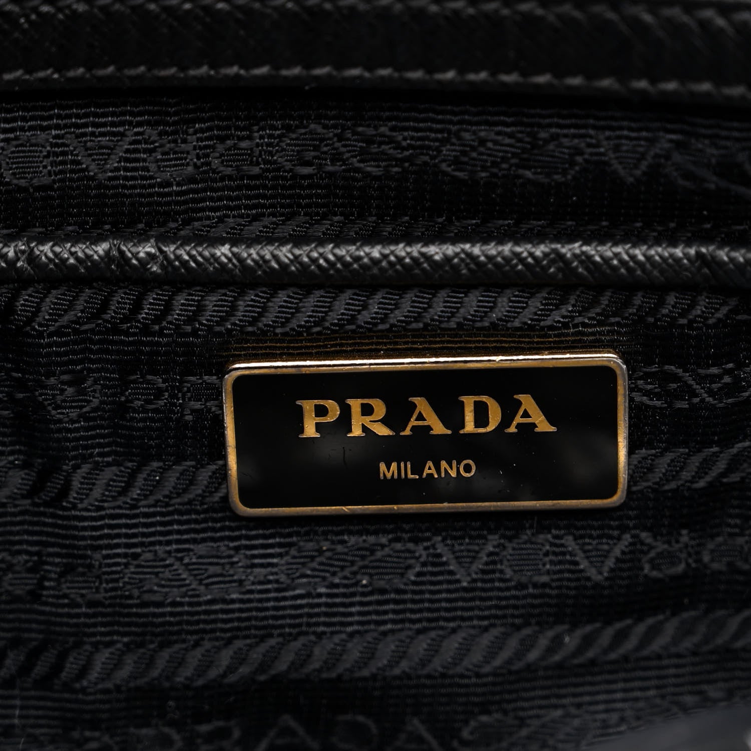 Prada Tessuto Nylon Saffiano Tote Black 6 of 9