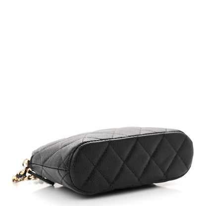 Chanel Caviar Quilted Classic Clutch With Chain Black 4 of 10