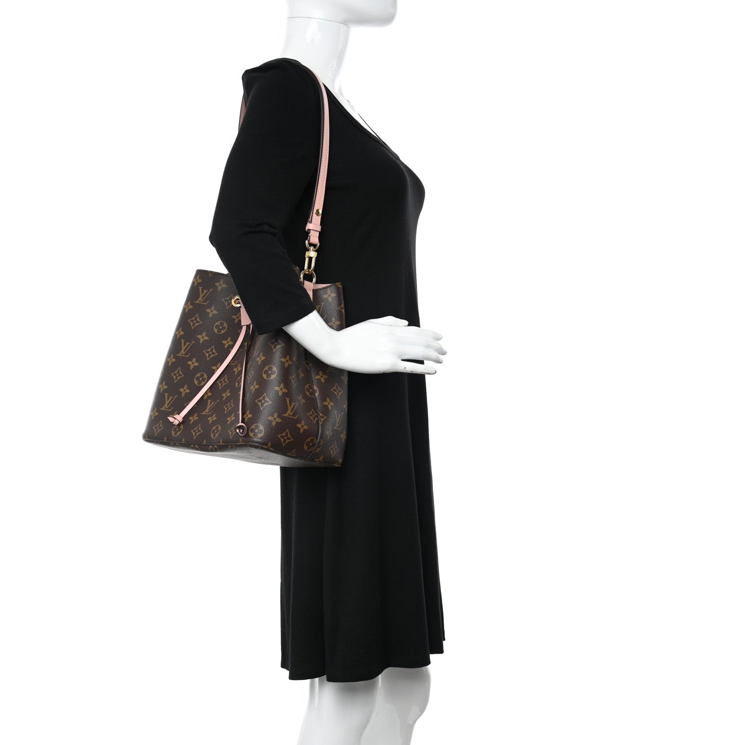 Louis Vuitton Monogram Neonoe MM Rose Poudre 2 of 11