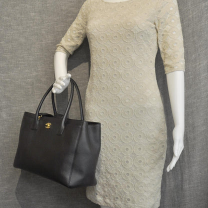 Chanel Caviar Cerf Executive Shopper Tote Black GHW 2 of 11
