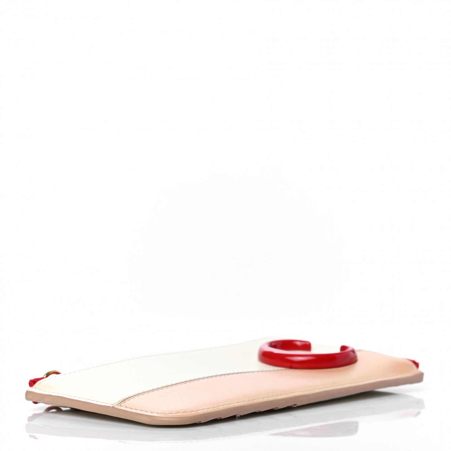 Calfskin C Small Purse Red Pink