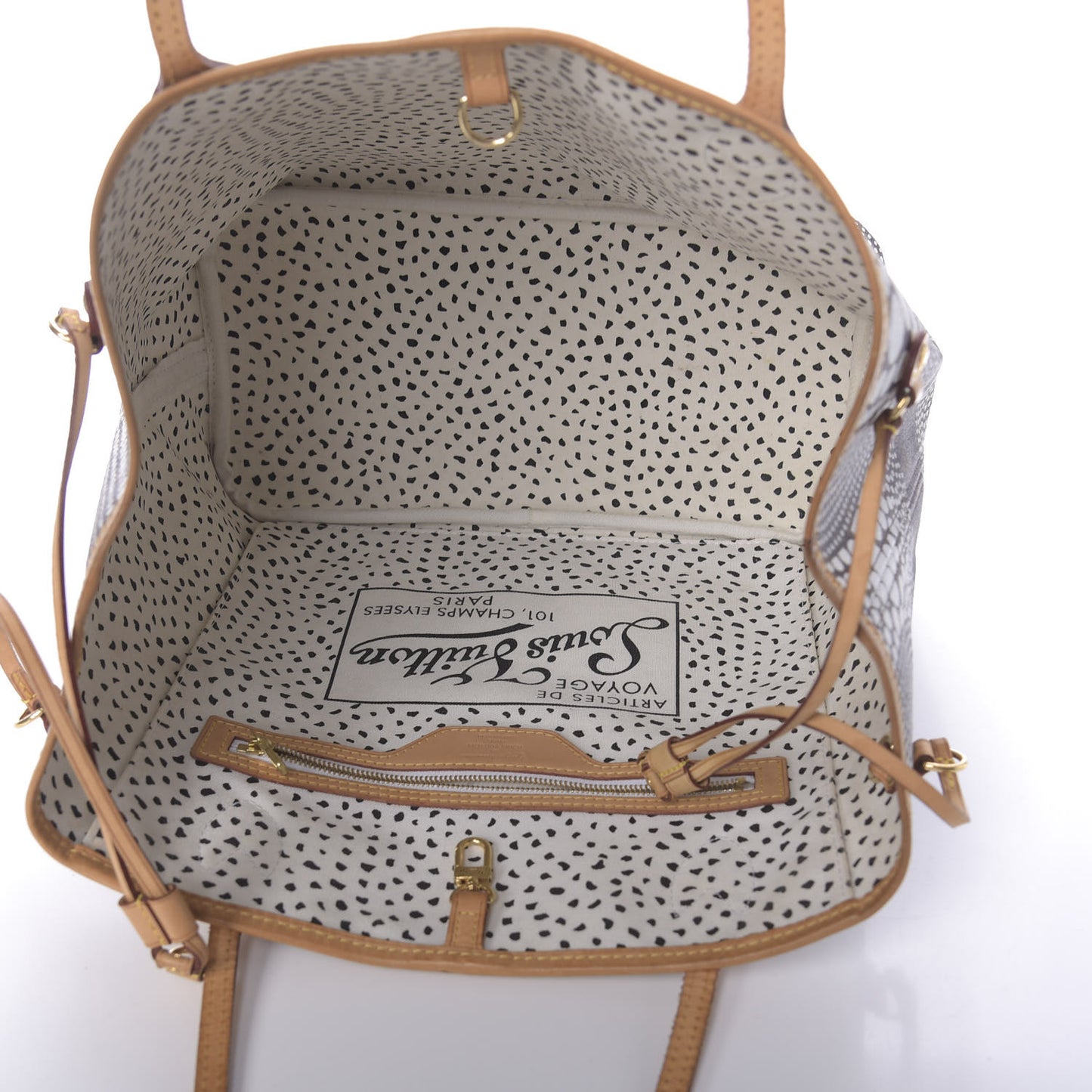 Monogram Kusama Waves Neverfull MM White