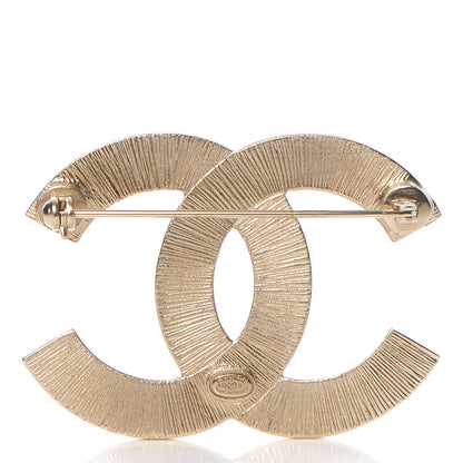 Chanel Pearl CC Brooch Gold Pearly White 3 of 5