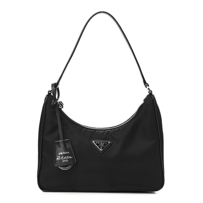 Prada Tessuto Nylon Saffiano Mini Re-Edition 2005 Bag Black 1 of 9
