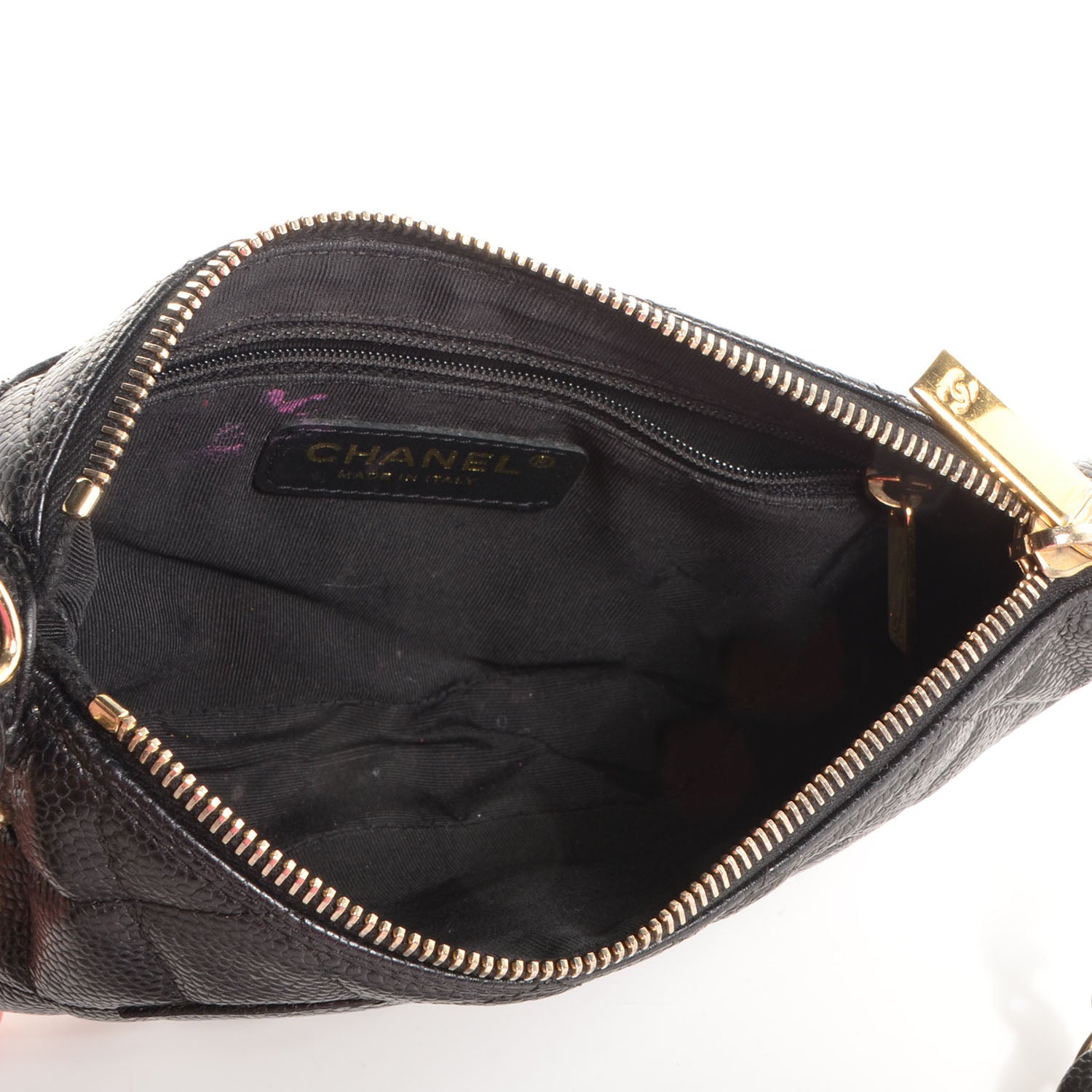 Chanel Caviar Quilted Pochette Black 6 of 8
