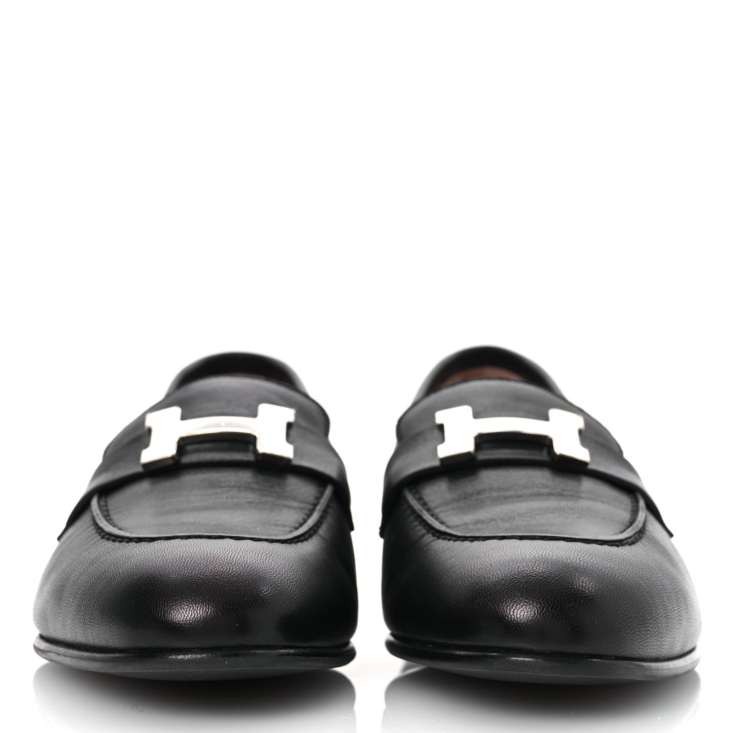 Goatskin Womens Paris Loafers 37 Black