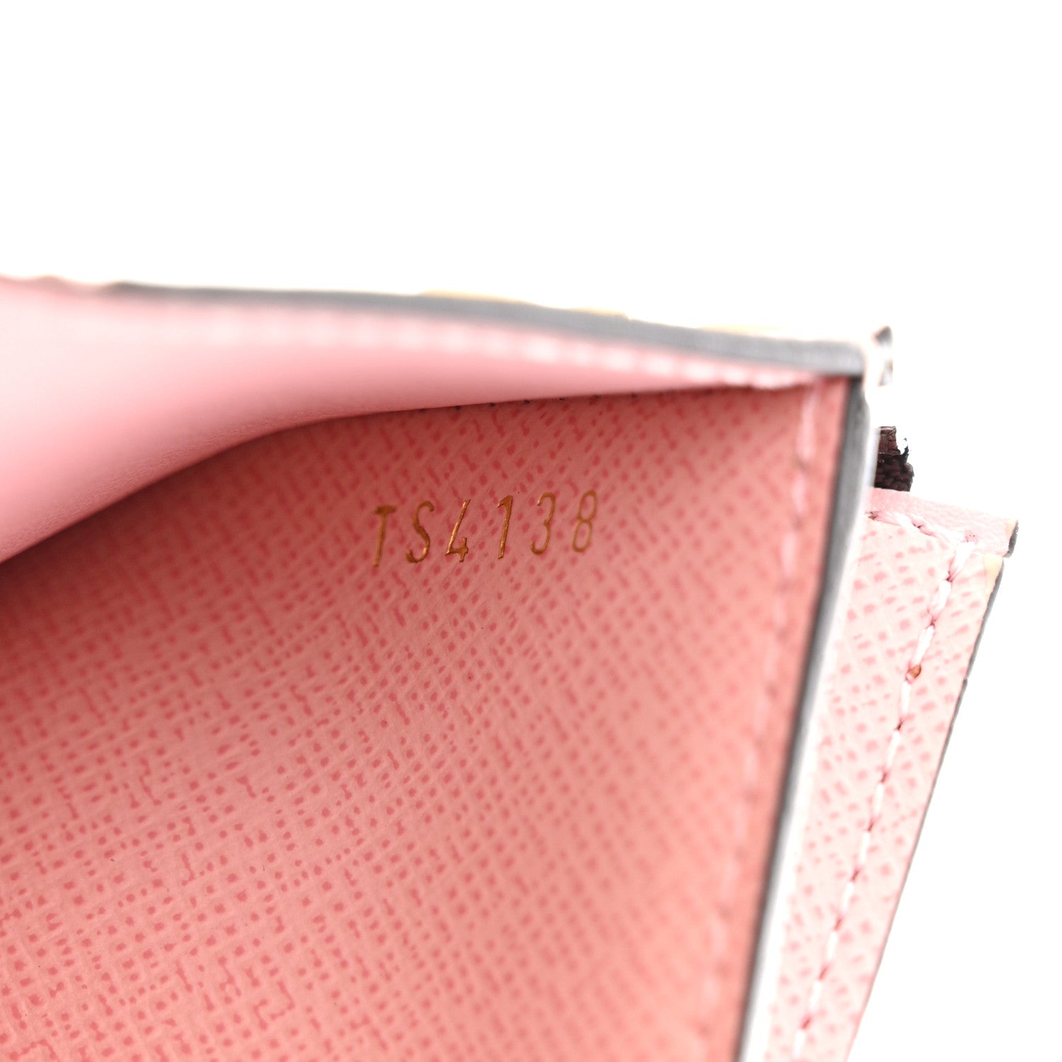 Louis Vuitton Damier Ebene Zoe Wallet Rose Ballerine 1566939