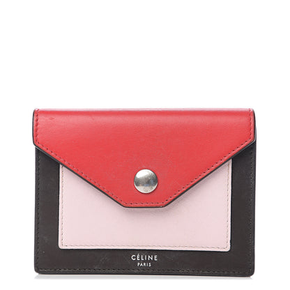 Celine Smooth Calfskin Pocket Card Holder Dark Rust 1 of 5