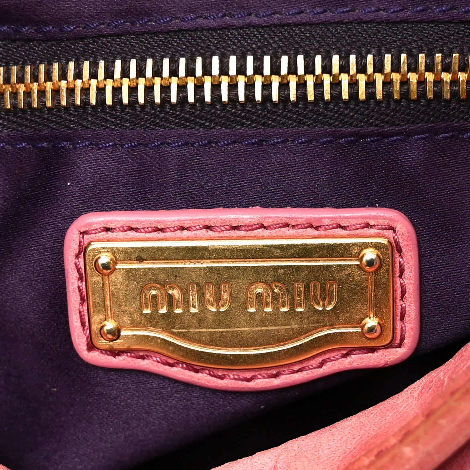 Miu Miu Nappa Matelasse Lux Coffer Hobo Begonia 6 of 9