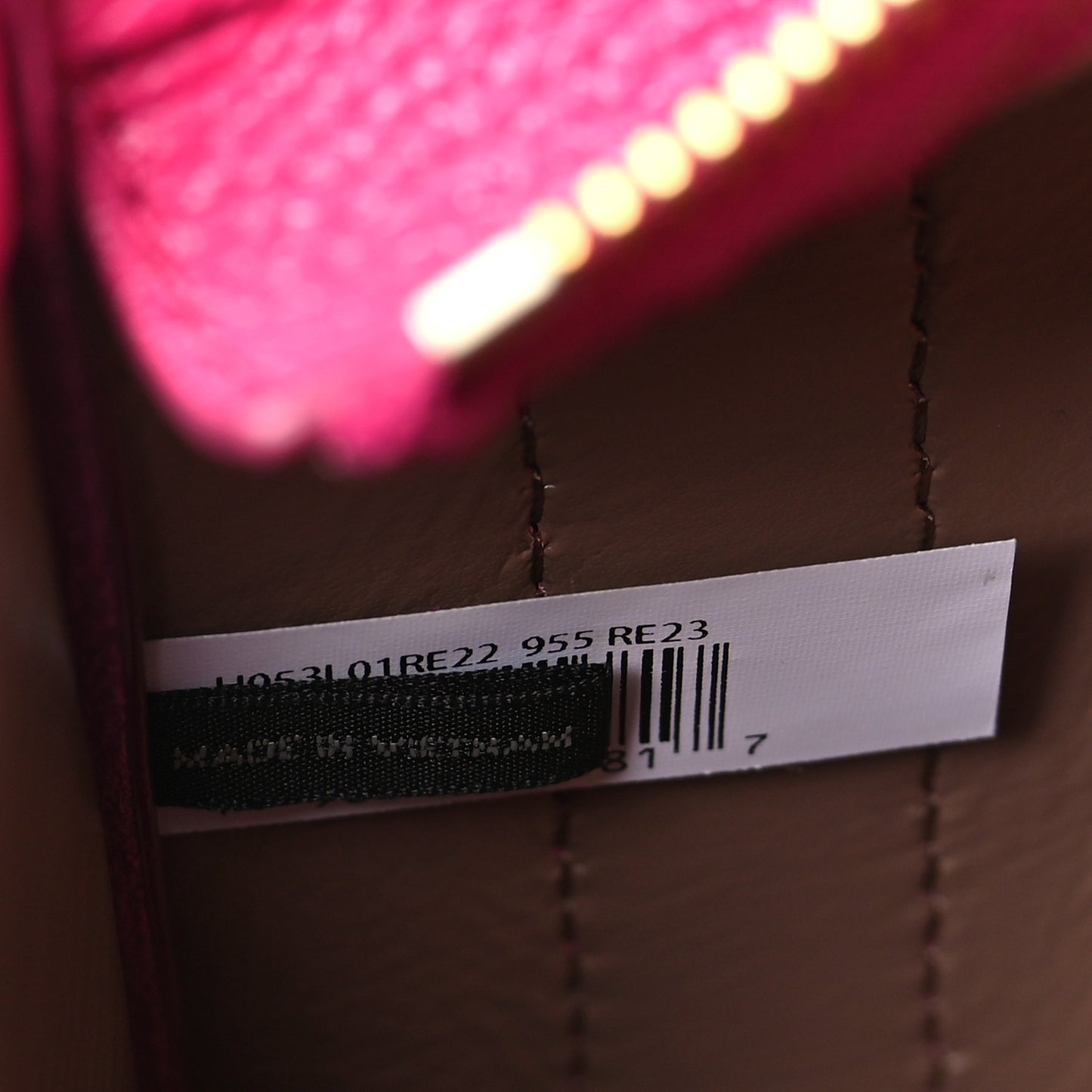 Grained Calfskin Mini The Tote Bag Lipstick Pink