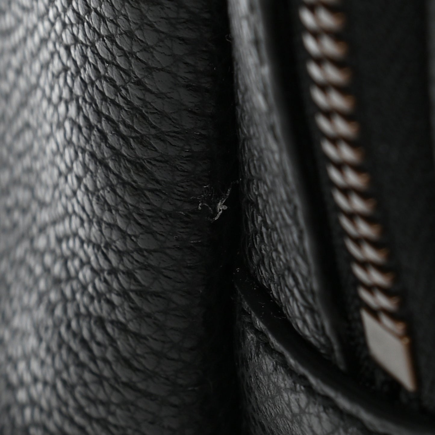 Grained Calfskin Logo Duffle Bag Black