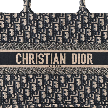 Christian Dior Oblique Medium Book Tote Blue Multicolor 8 of 12