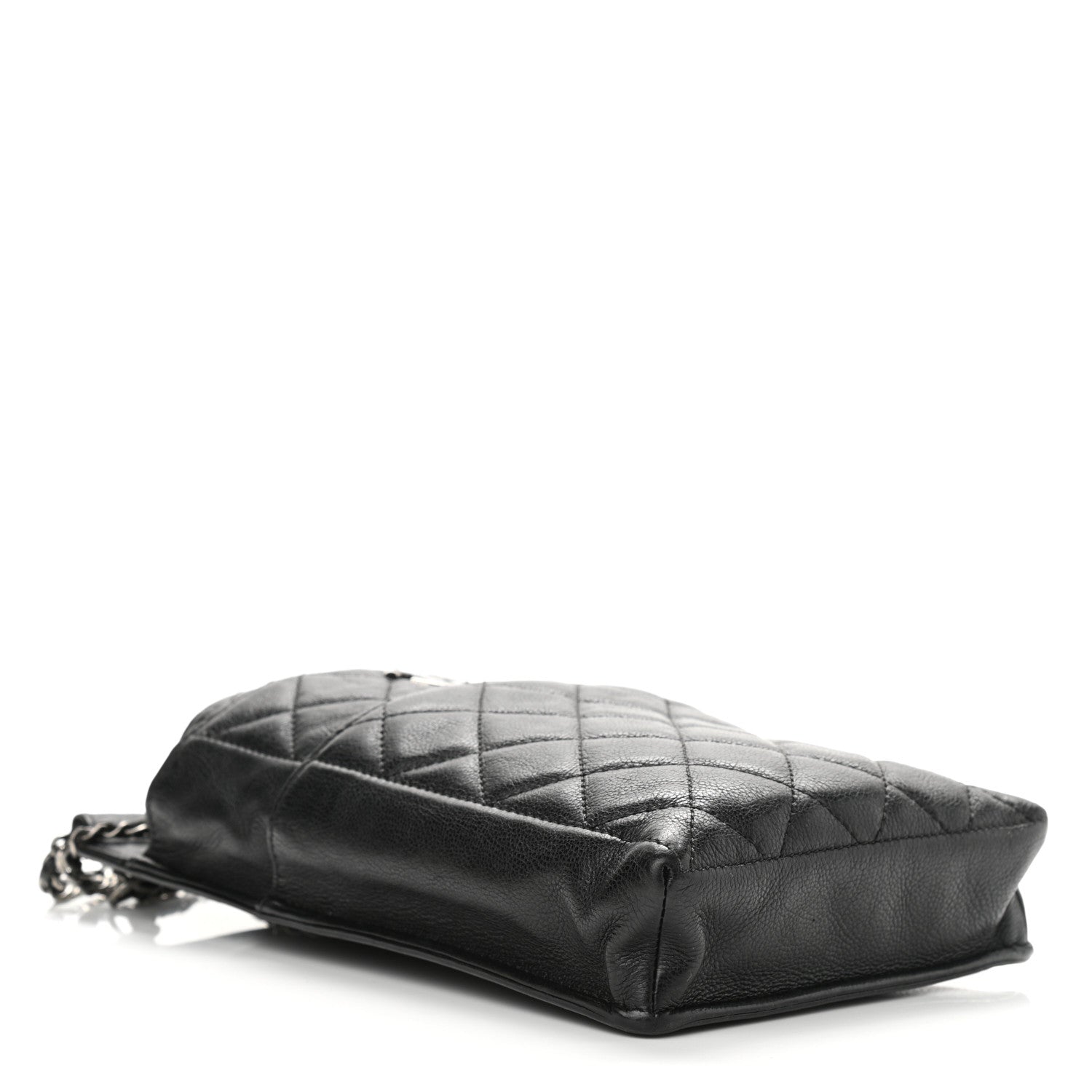 Chanel Calfskin Quilted CC Waiter Clutch Clutch With Chain Black 5 of 12