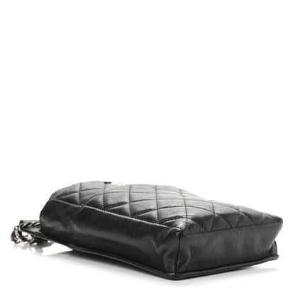 Chanel Calfskin Quilted CC Waiter Clutch Clutch With Chain Black 5 of 12