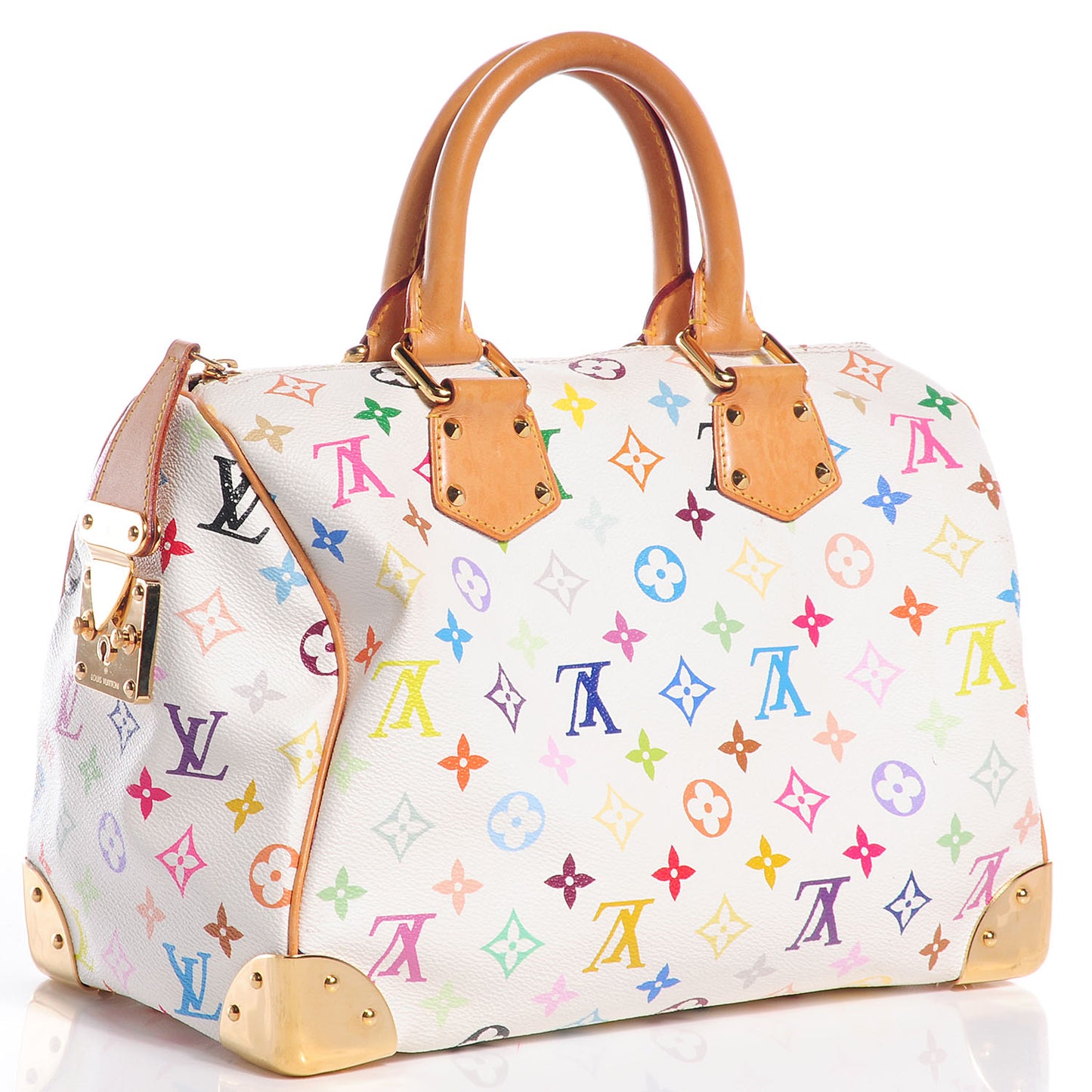Monogram Multicolor Speedy 30 White