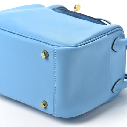 Hermes Swift Mini Lindy 20 Bleu Du Nord 6 of 9