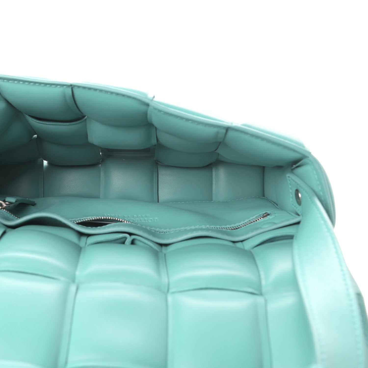Bottega Veneta Nappa Maxi Intreccio Padded Cassette Crossbody Bag Spearmint 5 of 11