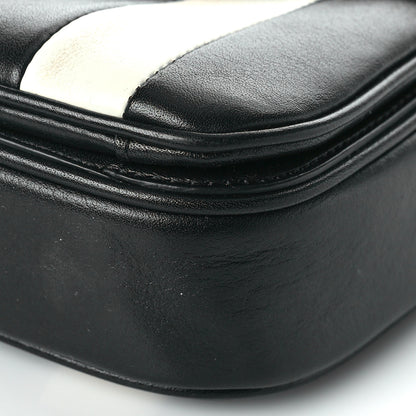 Celine Shiny Calfskin Stripes Small C Bag Black 9 of 12
