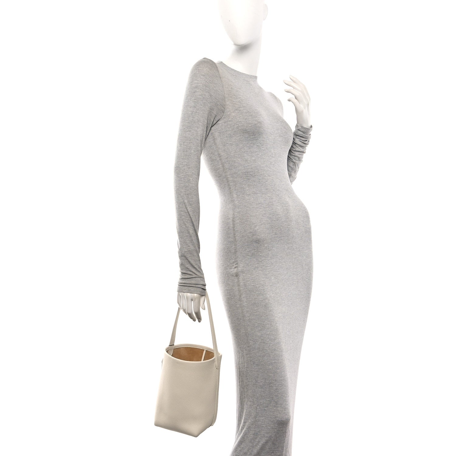 The Row Grained Calfskin Small N/S Park Tote Ivory 2 of 10