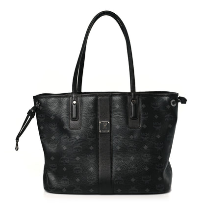 MCM Visetos Medium Liz Reversible Shopper Tote Black 1 of 16
