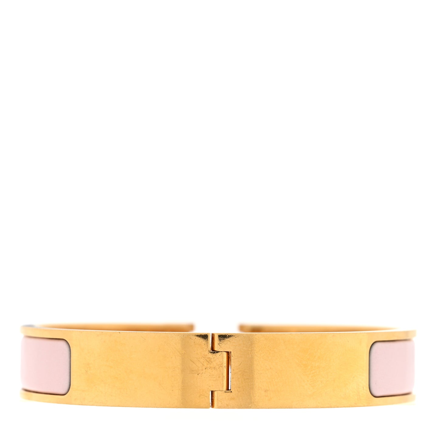 Enamel Narrow Clic Clac H Bracelet PM Rose Dragee