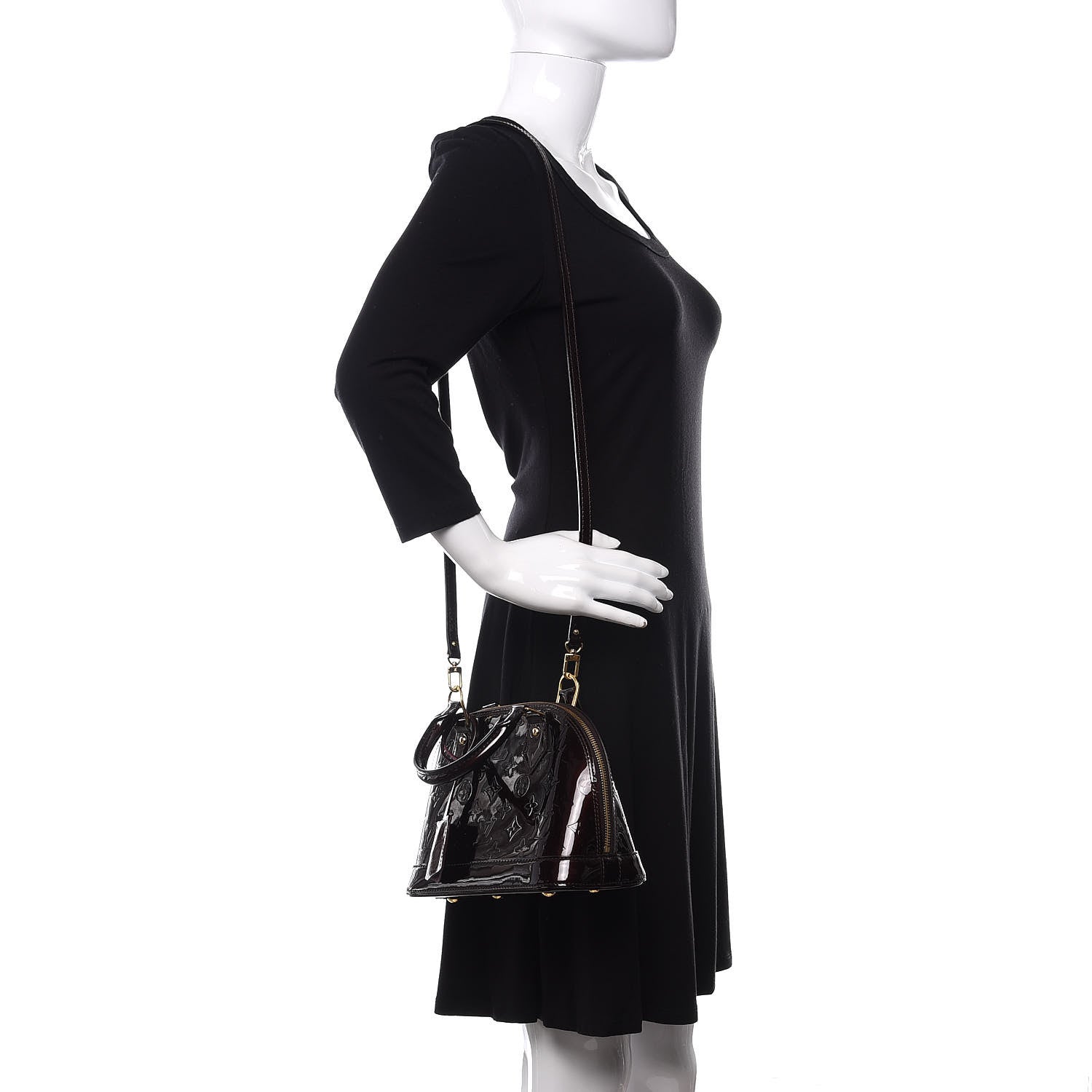 Louis Vuitton Vernis Alma BB Amarante 2 of 10