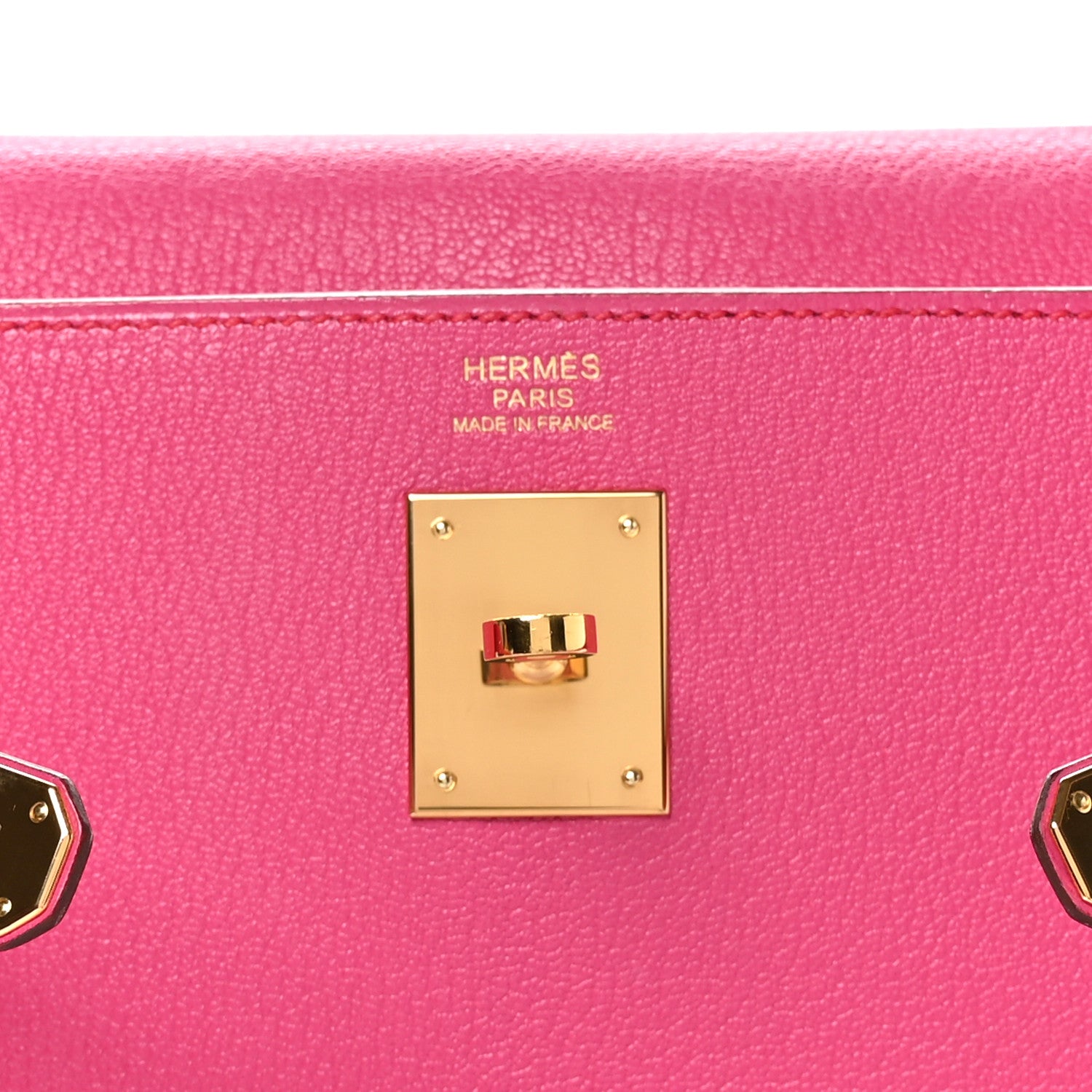 Hermes Chevre Mysore Kelly Retourne 32 Rose Shocking 6 of 11