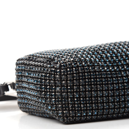 Alexander Wang Mesh Crystal Rhinestone Mini Heiress Pouch Navy 6 of 10