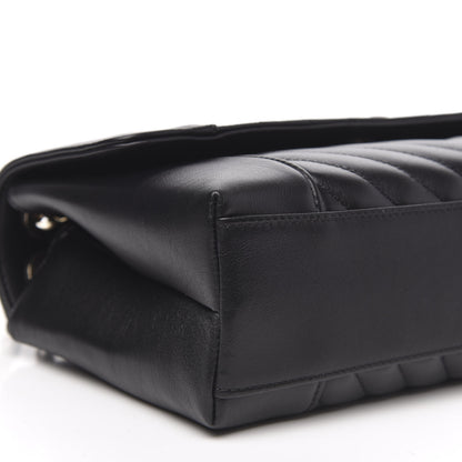 Chanel Calfskin Quilted Medium Daily Chevron Flap Black 8 of 11
