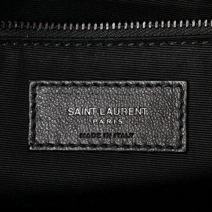 Saint Laurent Crinkled Calfskin Matelasse Monogram Medium Niki Chain Satchel Black 7 of 11