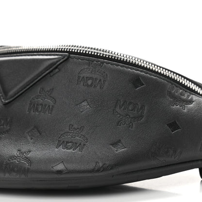 MCM Calfskin Ottomar Monogram Fursten Belt Bag Black 6 of 9