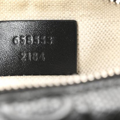 Gucci Calfskin GG Tennis Embossed Mini Double Zip Messenger Bag Black 7 of 12