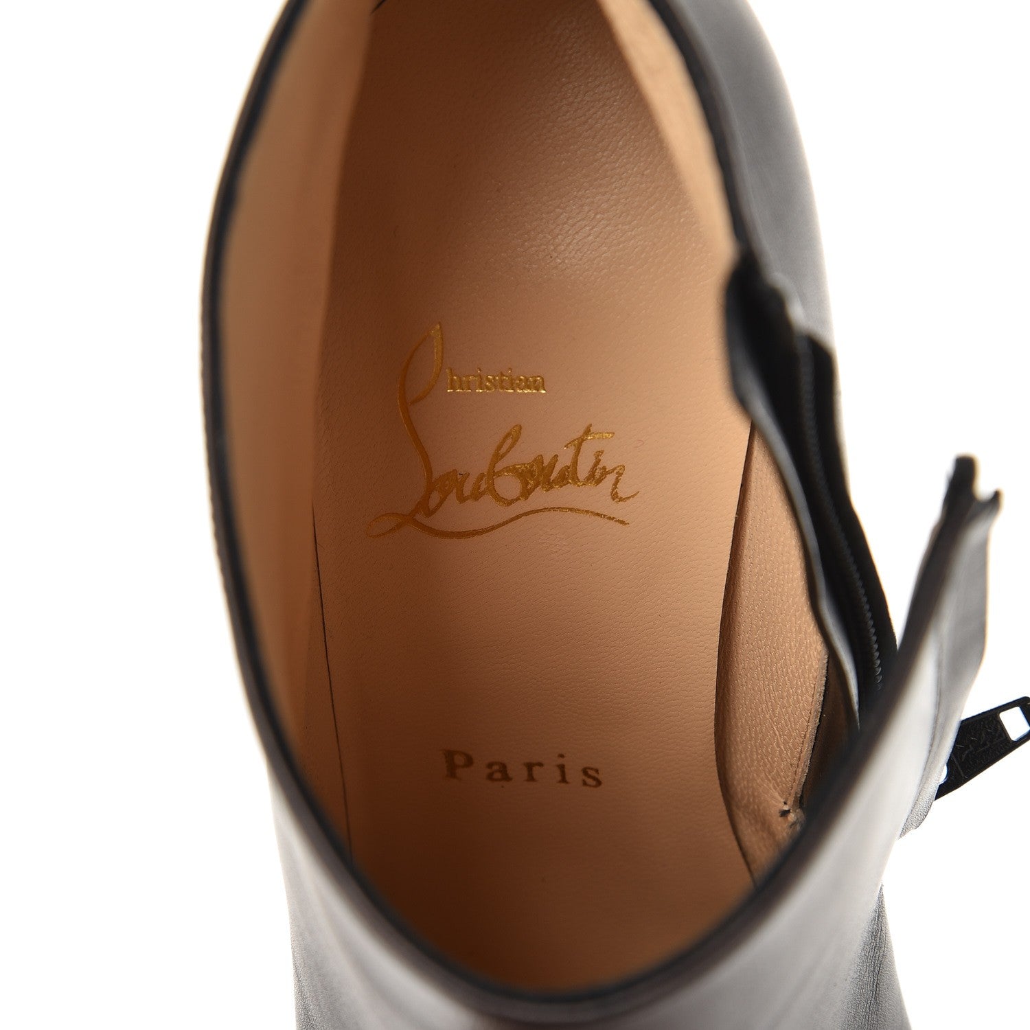 Christian Louboutin Calfskin Belle 100 Ankle Boots 37.5 Black 6 of 8