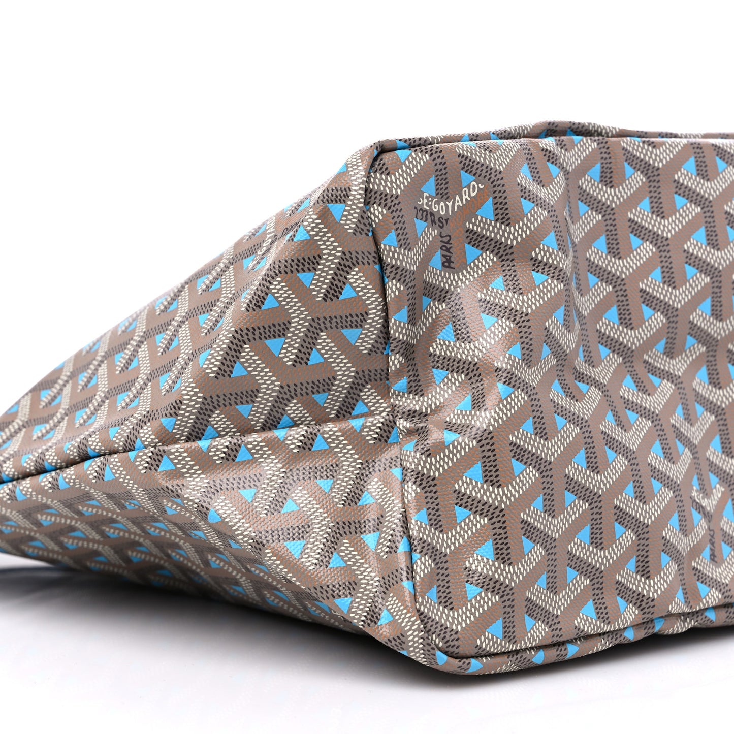 Goyardine Saint Louis Claire Voie PM Grege Turquoise