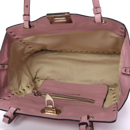 Valentino Garavani Vitello Small Rockstud Tote Pop Gardenia 5 of 9
