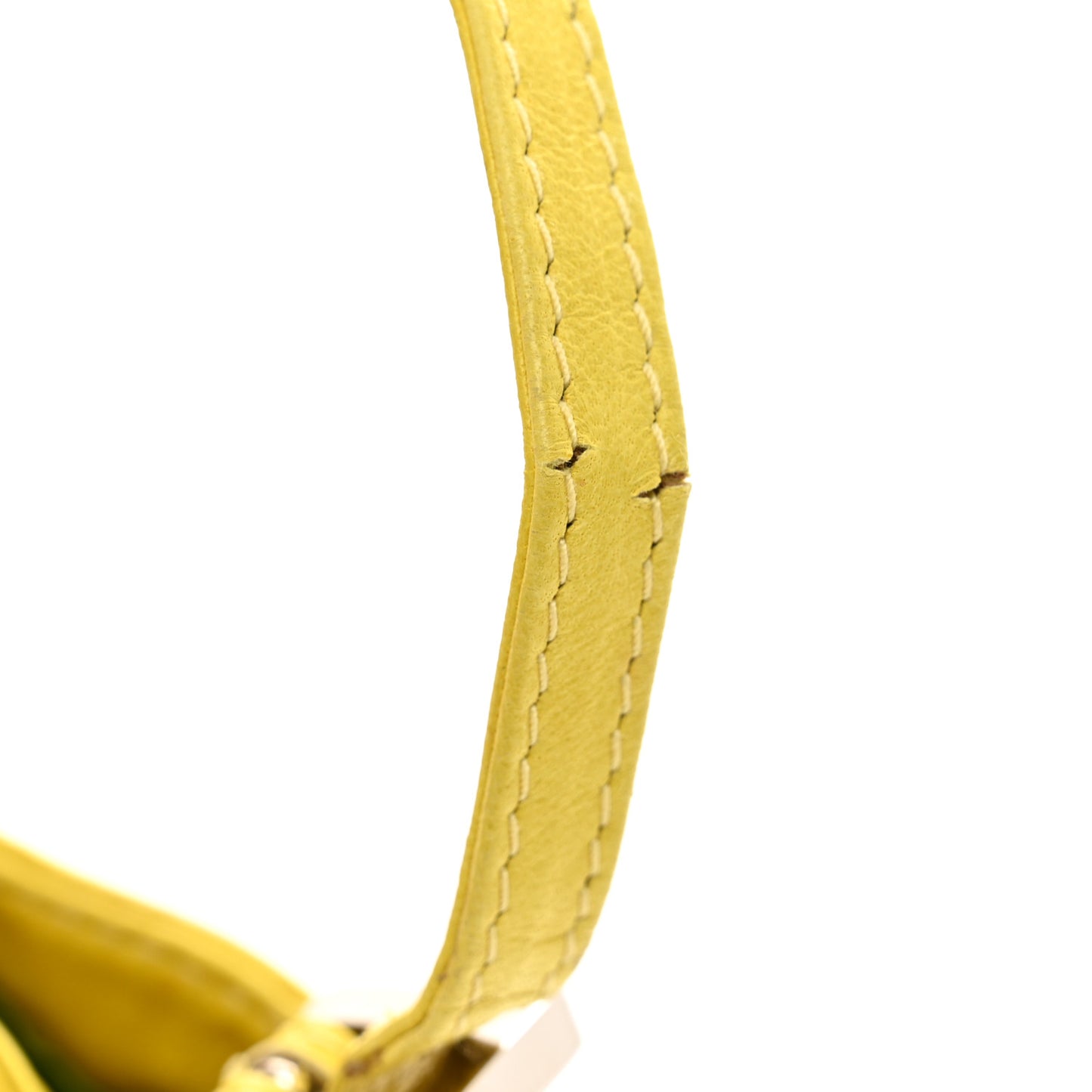 Nappa Mini Half Moon Baguette Yellow