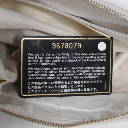 Chanel Lambskin CC Bowler White 7 of 8