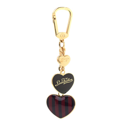 Louis Vuitton Rayures Coeur Bag Charm Key Holder Amarante 1 of 4