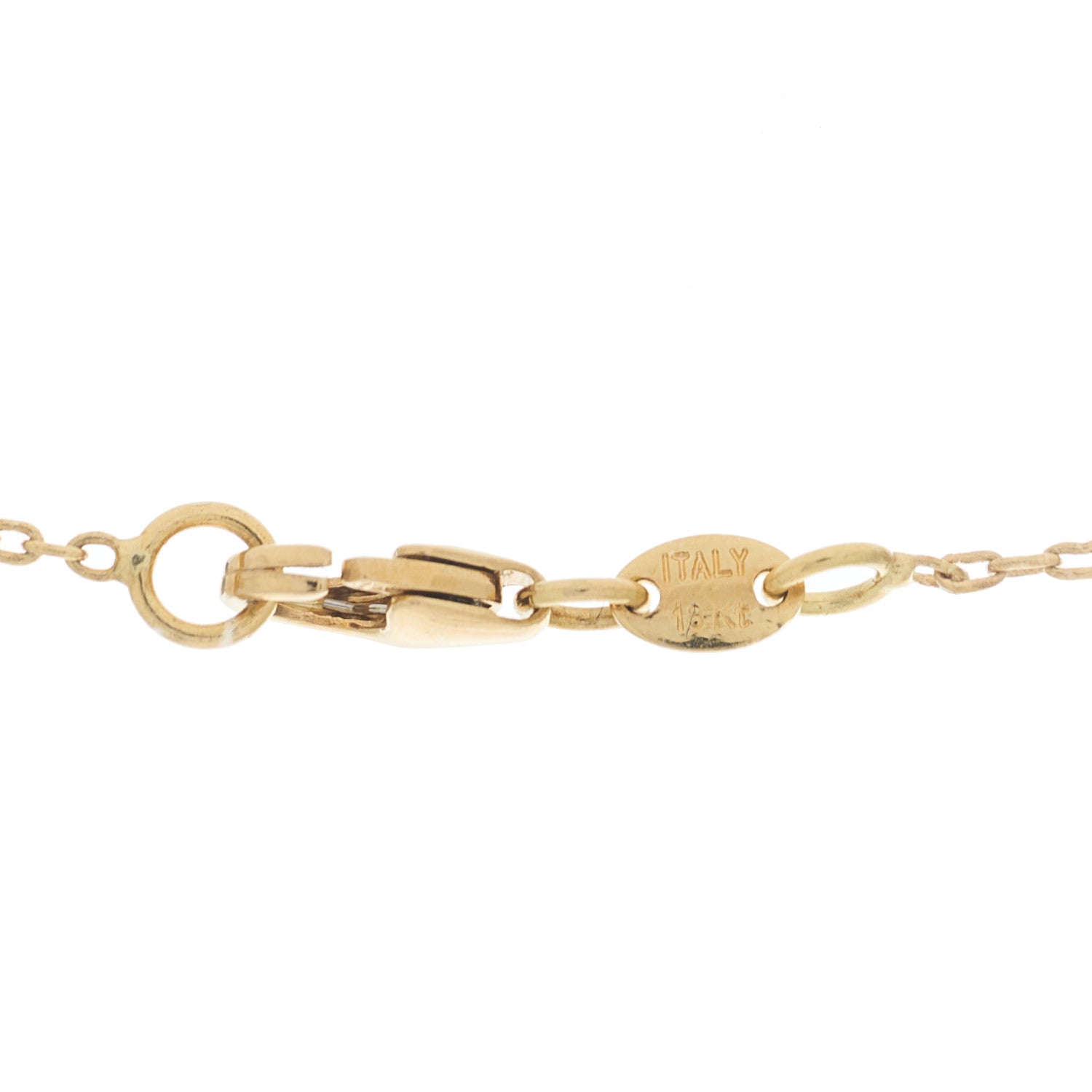 Roberto Coin 18K Yellow Gold Diamond Clic and Shine Round Pendant Necklace 4 of 6