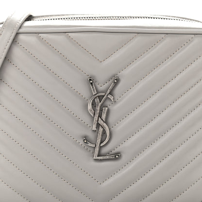 Saint Laurent Calfskin Matelasse Monogram Lou Camera Bag Granite 8 of 11